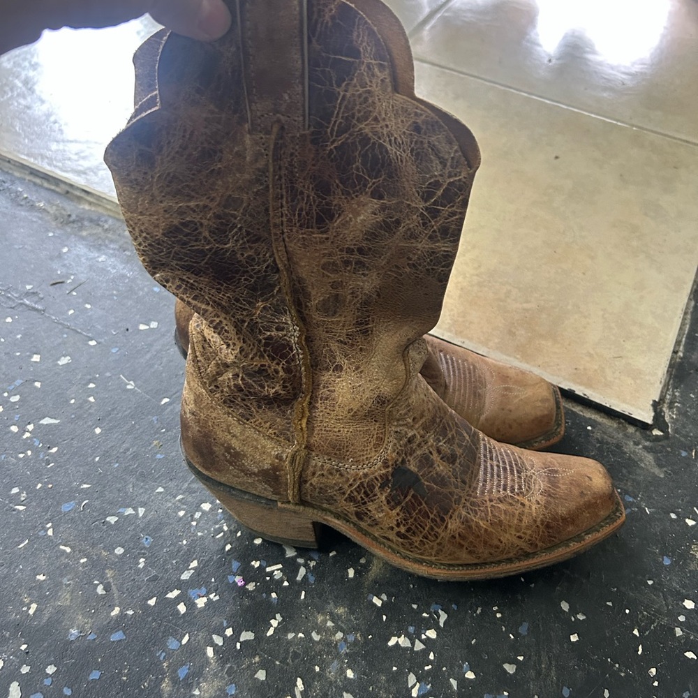 Justin Boots Brown Heeled Boots